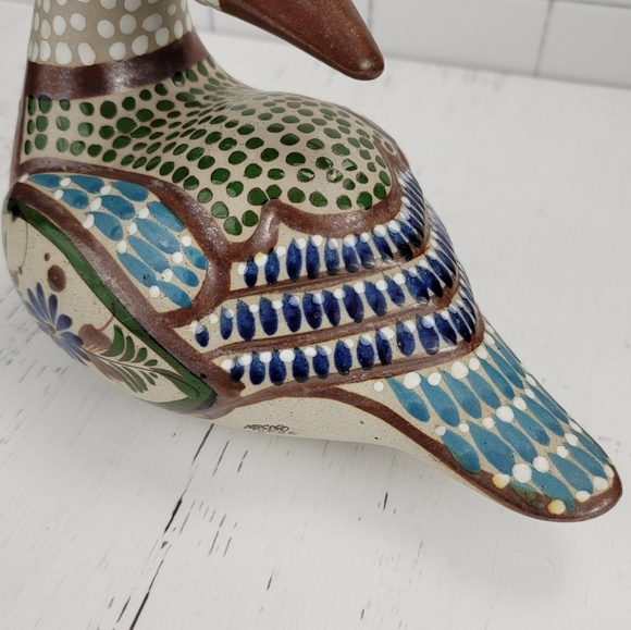 Folk Art Hand Painted Mexico Duck Figurine - Picture 14 of 16
